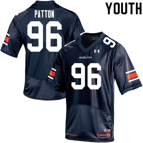 Auburn Tigers Youth Ben Patton #96 Navy Under Armour Stitched College 2020 NCAA Authentic Football Jersey ZZJ4874HR